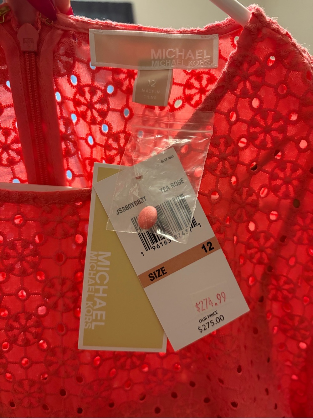 Michael Kors Coral Lace Dress